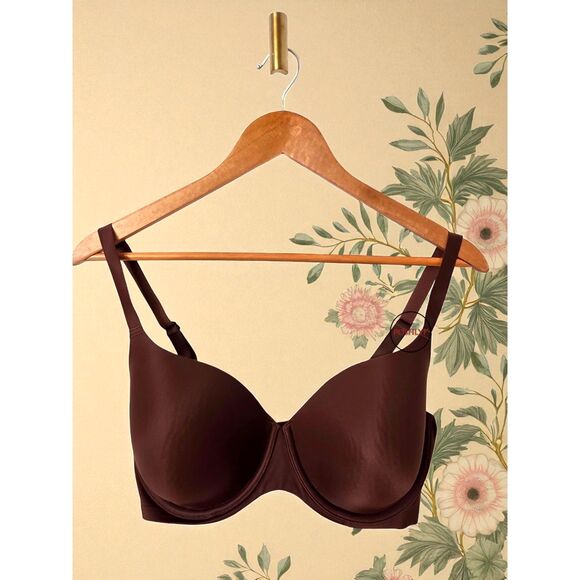 Ambrielle 38D Everyday Underwire Full Coverage Bra Brown - Picture 1 of 8